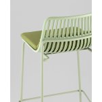 Стул барный Louran с подушкой зелёный