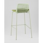 Стул барный Louran с подушкой зелёный