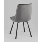 Стул Boun вращающийся велюр темно-серый 2 шт.