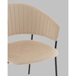 Стул Бруно NEW велюр кремовый