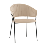 Стул Бруно NEW велюр кремовый