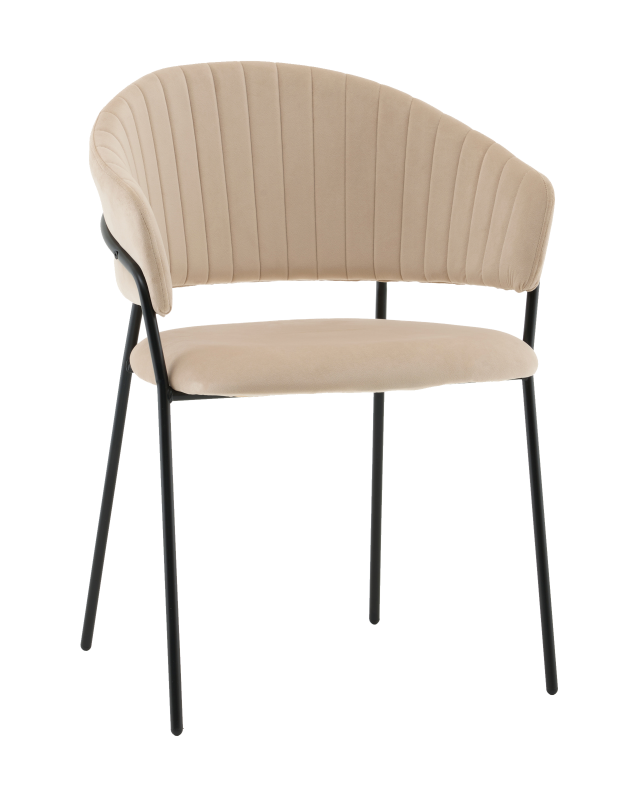 Стул Бруно NEW велюр кремовый