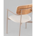 Стул Doe светло-бежевый бежевые ножки