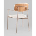 Стул Doe светло-бежевый бежевые ножки