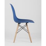 Стул Eames Style DSW синий x4 (разборный каркас)