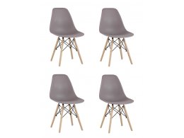 Стул Eames Style DSW темно-серый x4 (разборный каркас)
