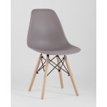 Стул Eames Style DSW темно-серый x4 (разборный каркас)