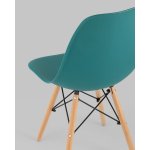 Стул Eames Style DSW темно-бирюзовый x4 (разборный каркас)