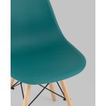 Стул Eames Style DSW темно-бирюзовый x4 (разборный каркас)