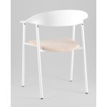 Стул Eila с подушкой пластик белый