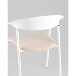 Стул Eila с подушкой пластик белый