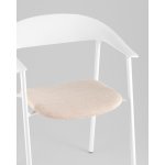 Стул Eila с подушкой пластик белый