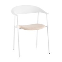 Стул Eila с подушкой пластик белый