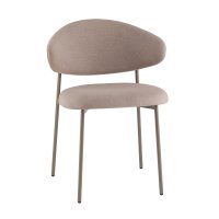Стул Evan велюр бежевый каркас бежево-серый Стул Evan велюр бежевый каркас бежево-серый