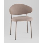 Стул Evan велюр бежевый каркас бежево-серый