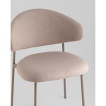 Стул Evan велюр бежевый каркас бежево-серый