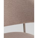 Стул Evan велюр бежевый каркас бежево-серый