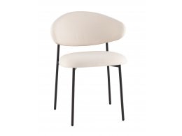 Стул Evan велюр молочный Стул Evan велюр молочный