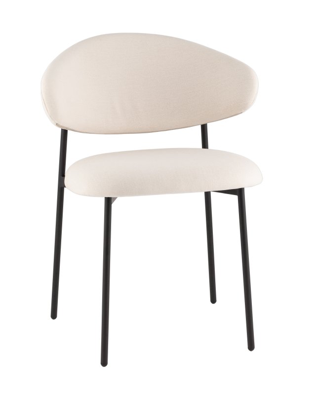 Стул Evan велюр молочный Стул Evan велюр молочный