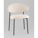 Стул Evan велюр молочный Стул Evan велюр молочный