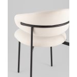 Стул Evan велюр молочный Стул Evan велюр молочный