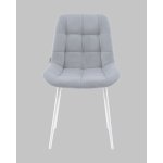 Стул Флекс N светло-серый белые ножки