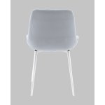 Стул Флекс N светло-серый белые ножки
