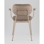 Стул Кэрол коричневый бежевые ножки