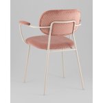 Стул Кэрол пыльно-розовый серые ножки