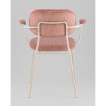 Стул Кэрол пыльно-розовый серые ножки