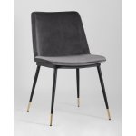 Стул Мелисса велюр темно-серый 2 шт