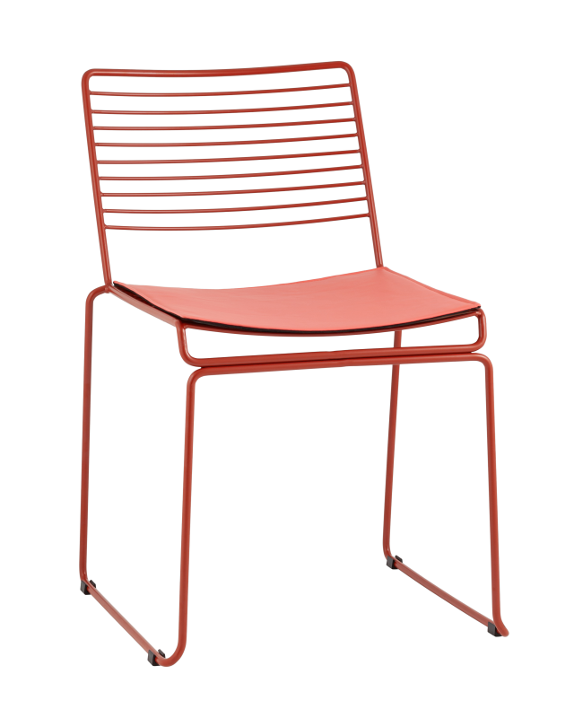 Стул обеденный Danny бордовый с подушкой