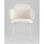 Стул обеденный Eira вельвет белый