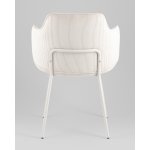 Стул обеденный Eira вельвет белый