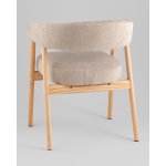 Стул обеденный Zubo с деревянными ножками бежевый