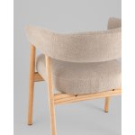 Стул обеденный Zubo с деревянными ножками бежевый