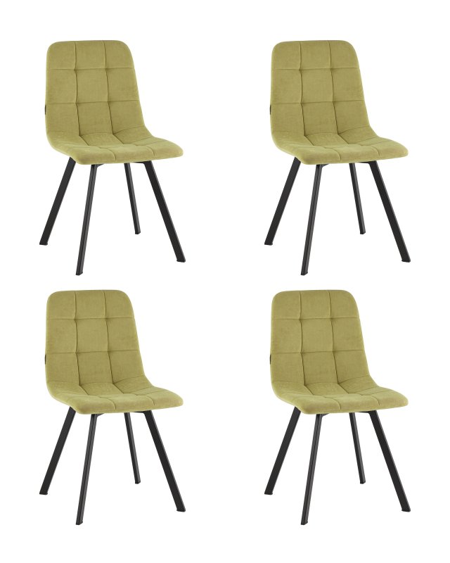 Стул Одди Original Square велюр оливковый 4 шт.