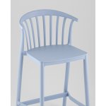 Стул полубарный Campo пластик голубой