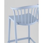 Стул полубарный Campo пластик голубой