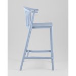 Стул полубарный Campo пластик голубой