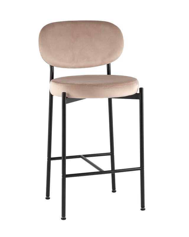 Стул полубарный Бриф VD велюр бежевый