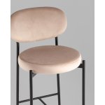 Стул полубарный Бриф VD велюр бежевый