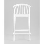 Стул полубарный Campo пластик белый