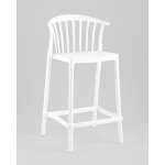Стул полубарный Campo пластик белый
