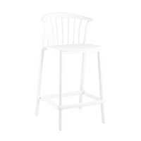 Стул полубарный Campo пластик белый