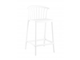Стул полубарный Campo пластик белый