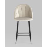 Стул полубарный Логан SN велюр бежевый