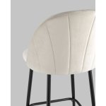 Стул полубарный Логан SN велюр бежевый