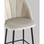Стул полубарный Логан SN велюр бежевый