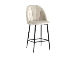 Стул полубарный Логан SN велюр бежевый